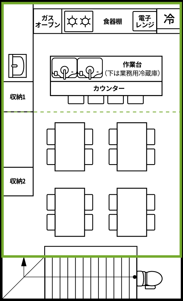 レンタルキッチン間取り図