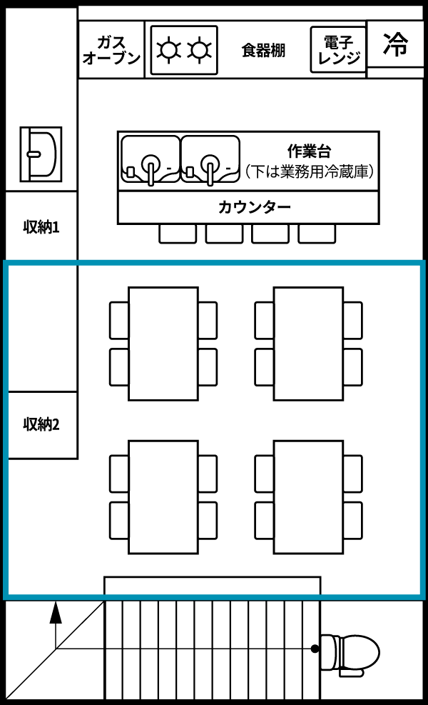 レンタルスペース間取り図